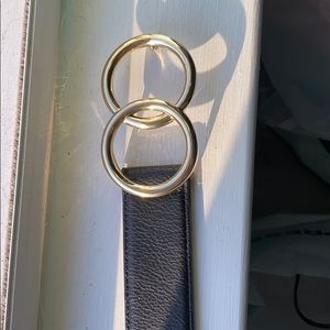 Black Double circle belt